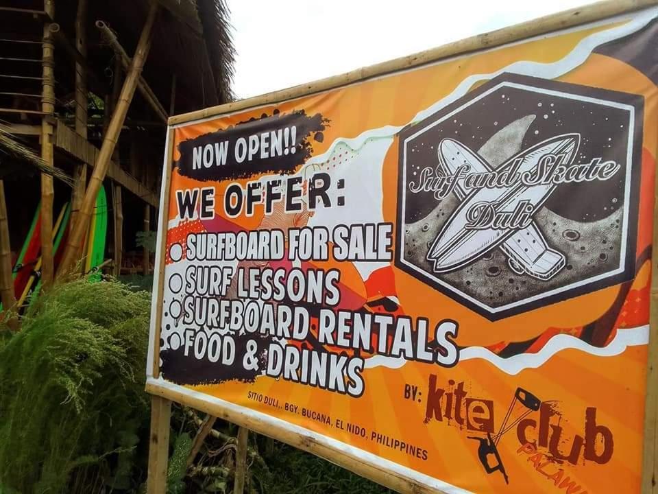הוסטל Surf And Skate Duli El Nido By Kiteclub Palawan מראה חיצוני תמונה